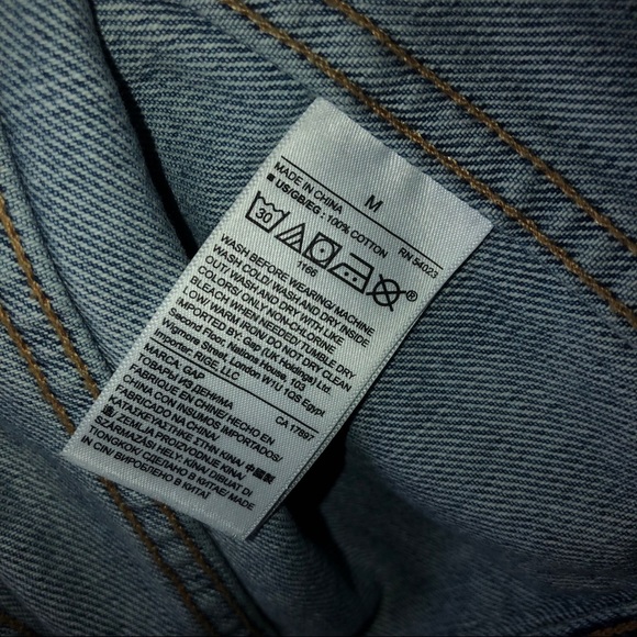 Gap Short Icon Denim Patch Jacket Size M - Picture 8 of 8